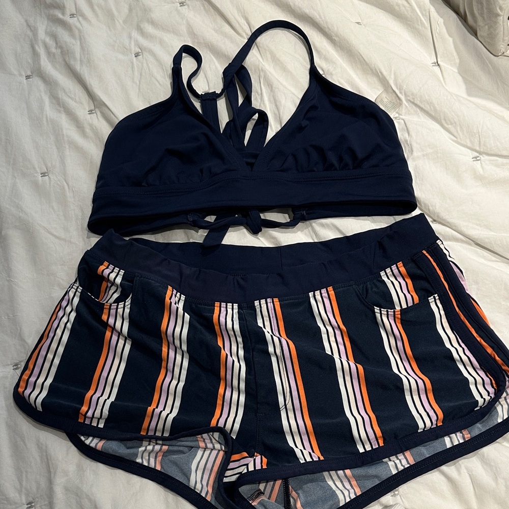 Carve designs navy bikini set